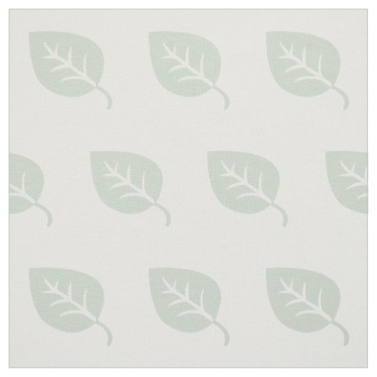 Cute Mint Leaf Pattern Stof (Swatch)