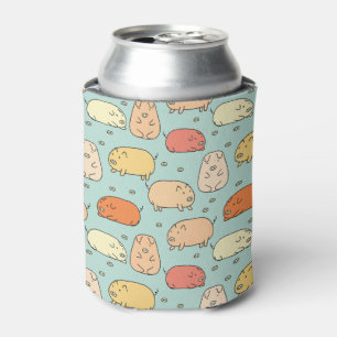 Cute Mint Pig Pattern Blikjeskoeler