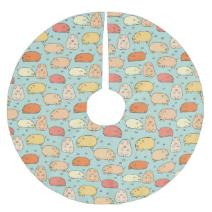 Cute Mint Pig Pattern Kerstboom Rok