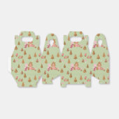 Cute Mint Pink Gingerbrood Candy Canes Favor Box Bedankdoosjes (Uitgevouwen)