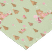 Cute Mint Pink Gingpain Sucres de canne Nappe (Angle)