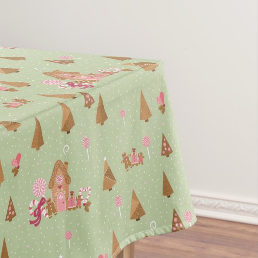 Cute Mint Pink Gingpain Sucres de canne Nappe (In Situ)