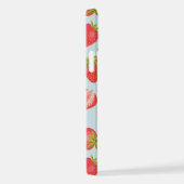 Cute Mint Strawberry-patroon iPhone Hoesje (Rechterkant)