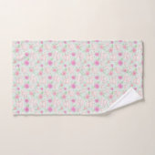 Cute Mint Tea Cups en Rozen Patroon Bad Handdoek (Handdoek)