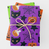 Cute Mixed Pattern Halloween Coordinating Inpakpapier Vel (In situ)