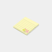 Cute Mochi Cartoon Tekeningen, 3x3 Post-it® Notes (Schuin)