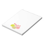 Cute Mochi Cartoon Tekeningen Notitieblok (Gedraaid)