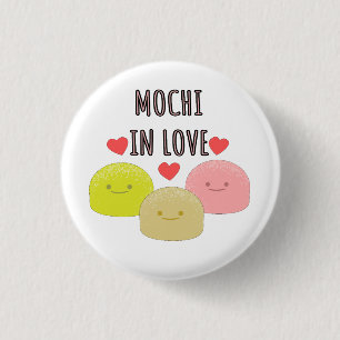 Cute Mochi Cartoon Tekeningen Ronde Button 3,2 Cm