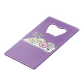 Cute Mochi ijsrostaart Japanse groene thee Kredietkaart Flessenopener (Voorkant Gekanteld)