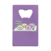 Cute Mochi ijsrostaart Japanse groene thee Kredietkaart Flessenopener (Achterkant)