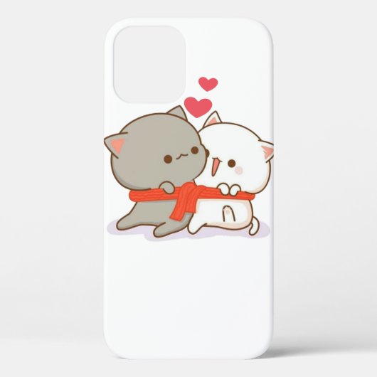 Cute Mochi Peach Cat Case-Mate iPhone Case (Achterkant)