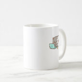 Cute Mochi Peach Cat Koffiemok (Voorkant rechts)