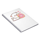 Cute Mochi Peach Cat Notitieboek (Rechterzijde)