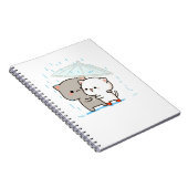 Cute Mochi Peach Cat Notitieboek (Rechterzijde)