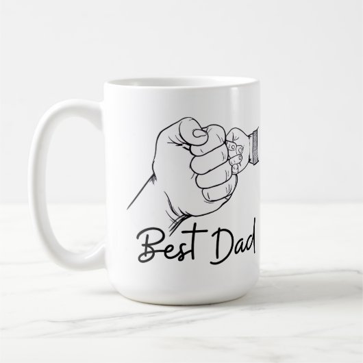 Cute Modern Best Dad Koffiemok (Links)