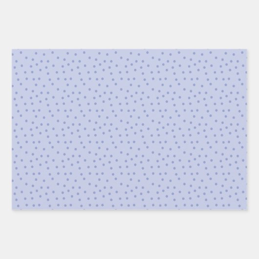 Cute Modern Blue Stippen Pattern Inpakpapier Vel (Voorkant 2)