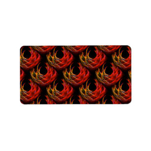 Cute Modern Boho Elegante Abstracte Kunst Patroon  Etiket