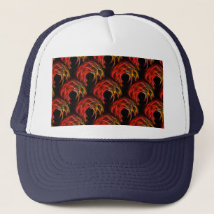Cute Modern Boho Elegante Abstracte Kunst Patroon Trucker Pet