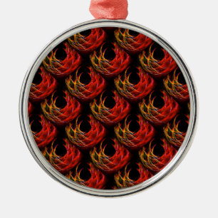 Cute Modern Boho Elegante Abstracte Kunstpatroon # Metalen Ornament