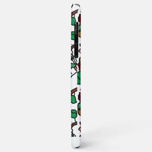 Cute Modern Bright Red Flowers Case-Mate iPhone Case (Achterkant/links)