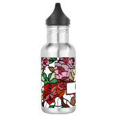 Cute Modern Bright Red Flowers Waterfles (Links)