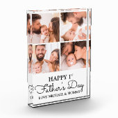 Cute Modern Collage Happy First Fathers Day Fotoblokken (Links)