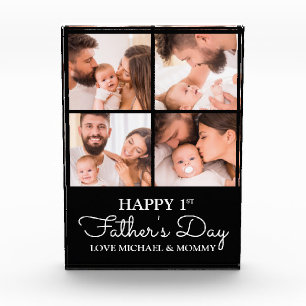 Cute Modern Collage Happy First Fathers Day Fotoblokken