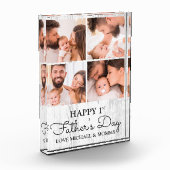 Cute Modern Collage Happy First Fathers Day Fotoblokken (Links)