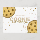Cute Modern Cookie Exchange Whimsical Fun Briefkaart (Voorkant)