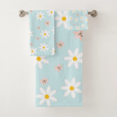 Cute Modern Daisy Fleur de lys Rustique transparen (En situation)