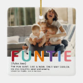 Cute Modern Funtie Tyopgraphy Keramisch Ornament (Achterkant)