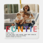 Cute Modern Funtie Tyopgraphy Keramisch Ornament (Voorkant)