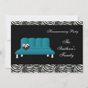 Cute Modern Furniture Housewarming Party Kaart