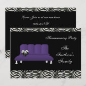 Cute Modern Furniture Housewarming Party Kaart (Voorkant / Achterkant)