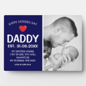 Cute Modern Happy Vaderdag Photo Fotoplaat (voorkant)