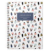 Cute Modern Insect Bugs Pattern Notitieboek (Voorkant)