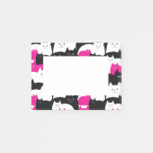 Cute Modern Kitty Cat Pattern Post-it® Notes (Voorkant)