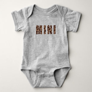 Cute Modern Leopard Print Pattern MINI Baby Bodys Romper