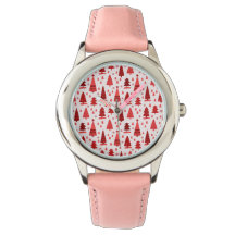 Cute Modern Minimal Kerstbomen Red