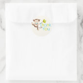 Cute Modern Monkey Birthday Party Stickers (Tas)