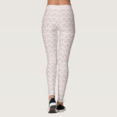 Cute Modern Pattern Chic Sporty Active Pink Leggings (Achterkant)