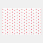 Cute Modern Pink Snowman-kerstbomen script Inpakpapier Vel (Voorkant 2)