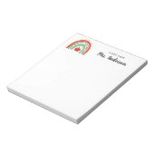 Cute Modern Rainbow Pencil Apple School Notitieblok (Gedraaid)