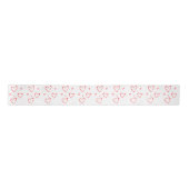 Cute Modern Red en White XOXO Hearts Valentijn Lint (Voorkant)