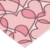 Cute Modern roze harten patroon Tafelkleed (Gekanteld)