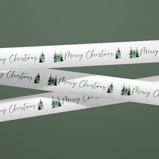 Cute Modern Rustic kerstbomen Lint