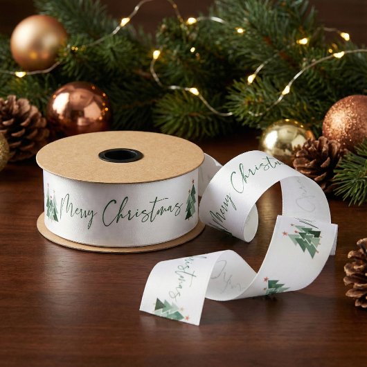 Cute Modern Rustic kerstbomen Lint