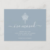 Cute Modern Script I heeft Bird House Moving Aankondigingskaart (Voorkant)