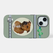 Cute Modern Staffordshire Bull Terrier Dog Art (Verso Horizontal)