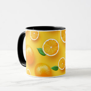Cute Modern Unique Citrus Fruit Art Pattern Mok